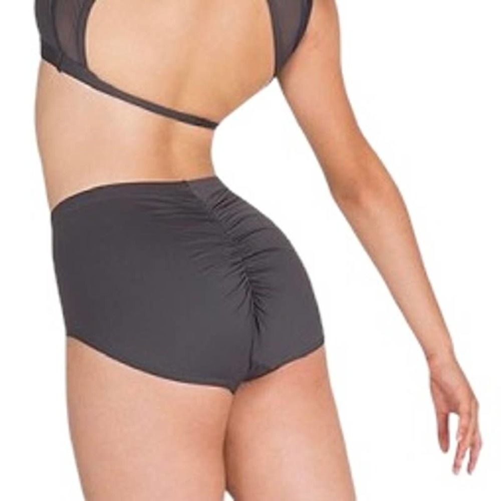 Nwt Body Wrappers Black Rushed Brief Adult Small